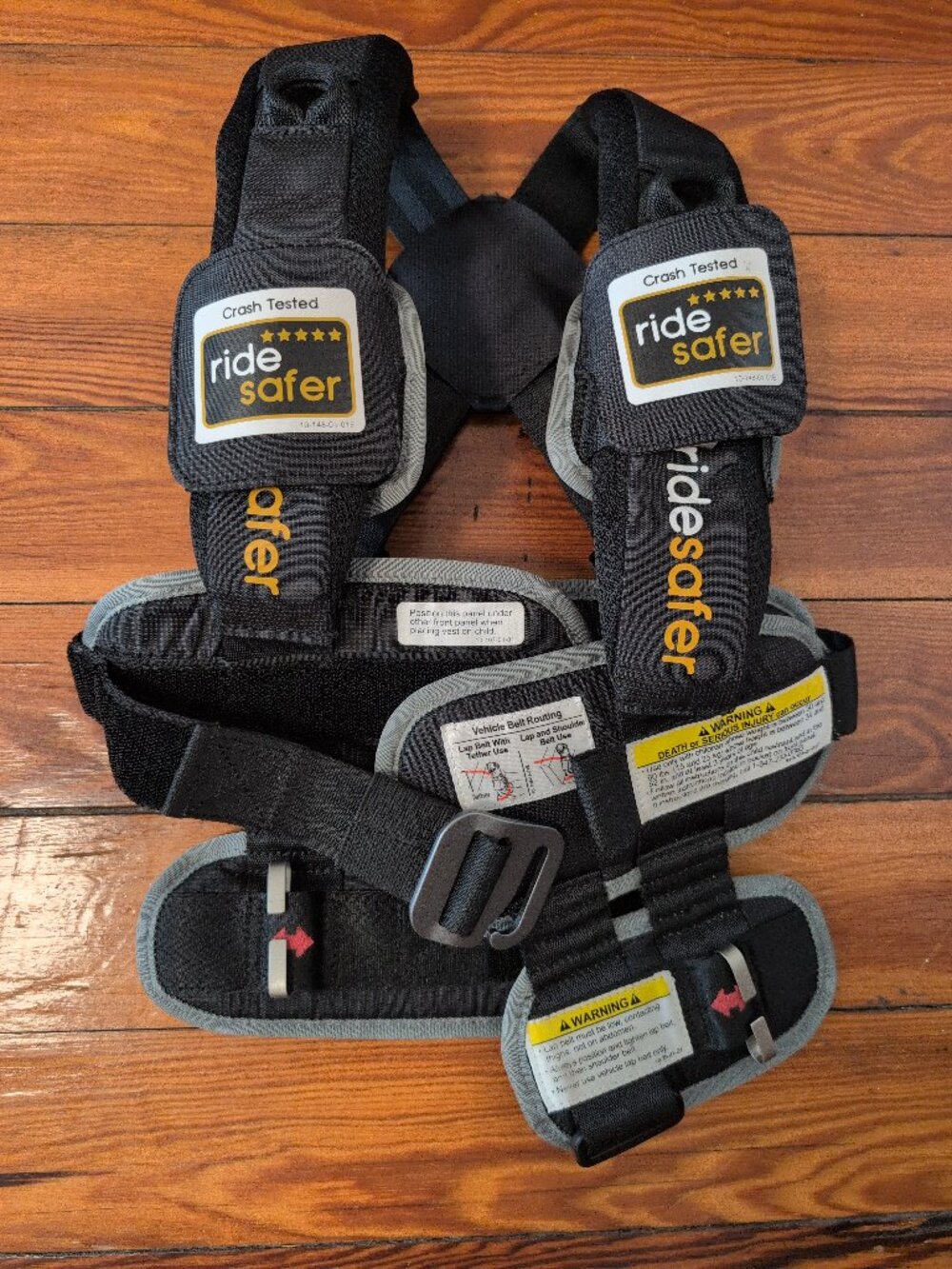 RideSafer Vest | Travel Car Seat (Generation 5) Small Black